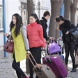 艺考定向培训开学 美女模特云集校园