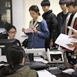 模特艺考生齐聚北京新面孔模特学校