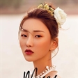 模特罗子欣拍摄MOSES婚纱广告